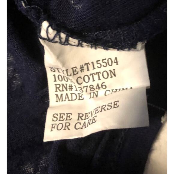 Roommates navy blue ruffled crop top women's size small - Picture 6 of 6